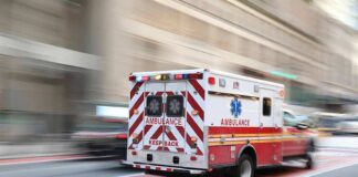 ambulance racing to rescue