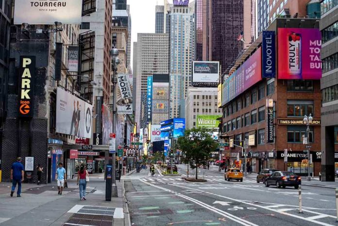 1927789745 featured image Times Square street scene with storefronts and advertisements.