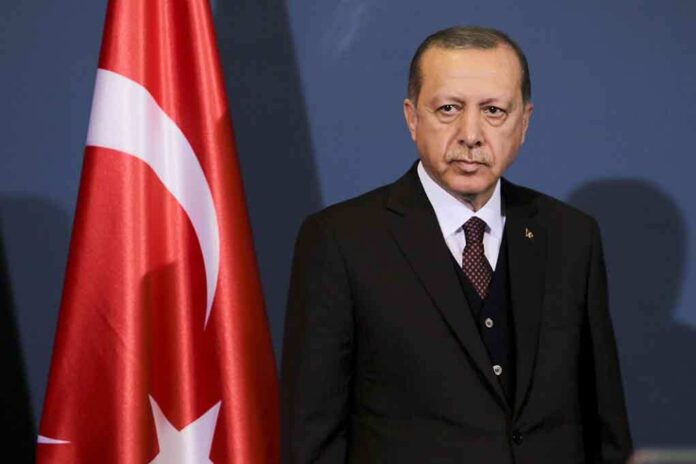 755416555 featured image Man in suit standing beside Turkish flag.
