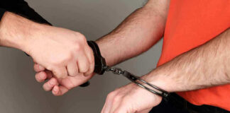 Person handcuffing another persons wrists