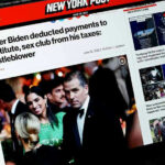 Hunter Biden “Ghosting” Fight Explodes New York Post headline about Hunter Bidens tax deductions.