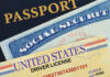 Passport, social security card, and drivers license.