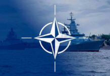 UNFORESEEN Belarus Airspace INTRUSION — NATO Scrambles JETS Navy ships with NATO logo overlay.