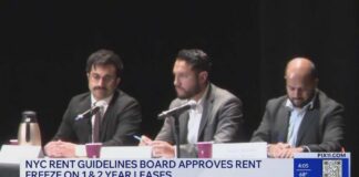 NYC Rent Guidelines Board approves rent freeze