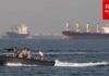 Attack Sparks Fire in the Strait of Hormuz At Least Three Ships Struck By Projectiles Near Strait Of Hormuz, U.K. Says