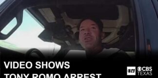 New video shows Tony Romo's arrest on suspicion of driving drunk