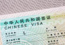 China Harvested Voters — The Real Threat Chinese visa document close-up