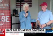 Candidate for Tennessee governor, John Rose, makes stop in Brentwood for primary election day