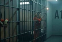 Arrests Without Names, Trials Without Law prison cell with inmates in orange jumpsuits behind bars