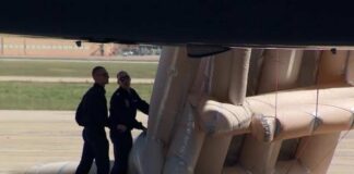 Air Force One emergency slide mistakenly deployed
