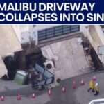 Hurricane Surf Exposes Costly Malibu Weakness Sinkhole forms after driveway collapses at Malibu beachfront home