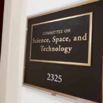 Office sign for a committee on science, space, and technology