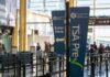 TSA PreCheck sign at airport security
