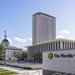 Florida Capitol complex with modern tower and historic dome