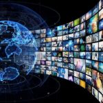 Faith Fight Erupts: MLB Under Scrutiny Digital globe with curved wall of multimedia screens
