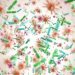 AI’s Next Security Problem May Be Biological Colorful microscopic bacteria and viruses floating in space